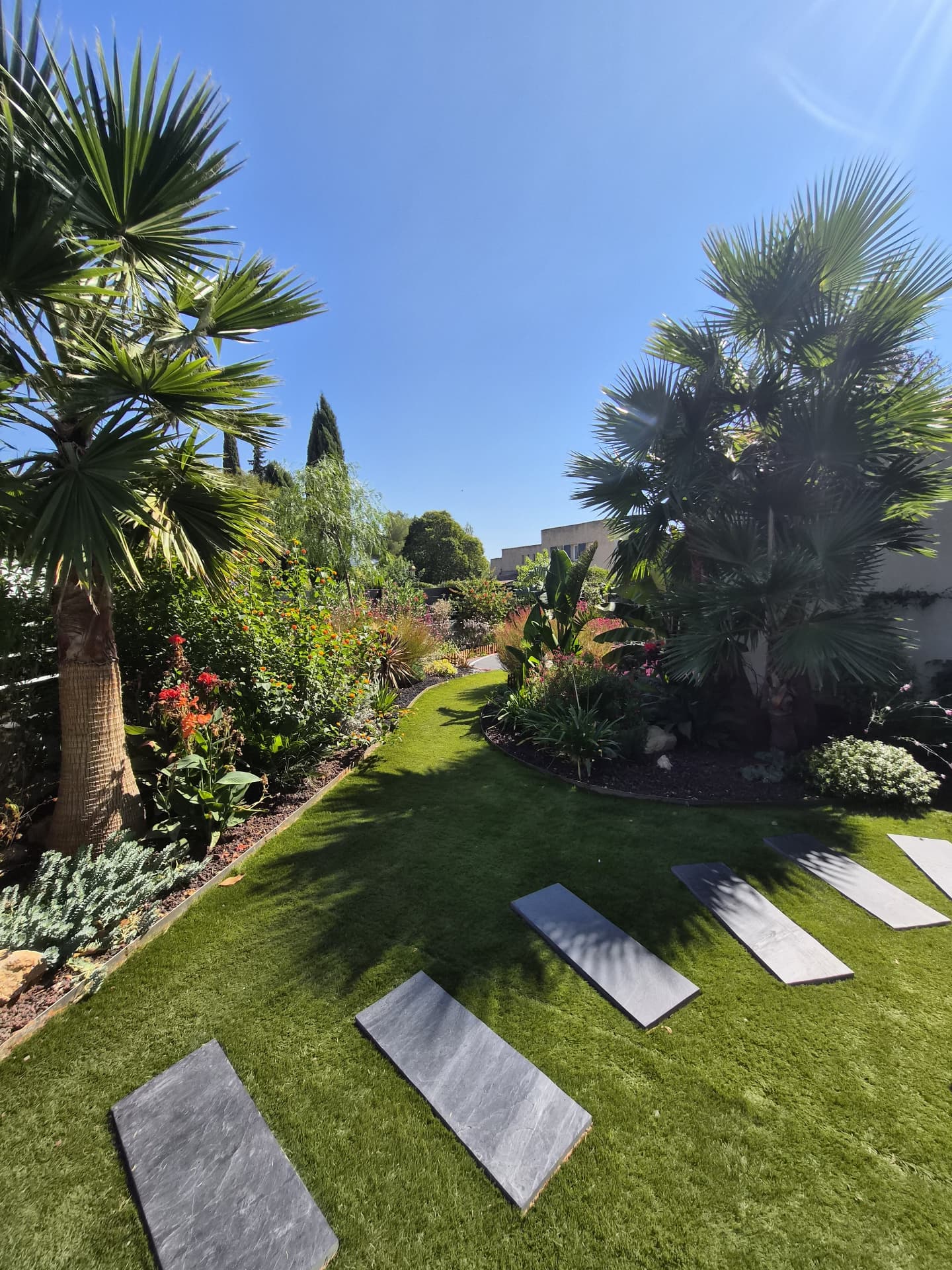Jardin exotique sous le soleil