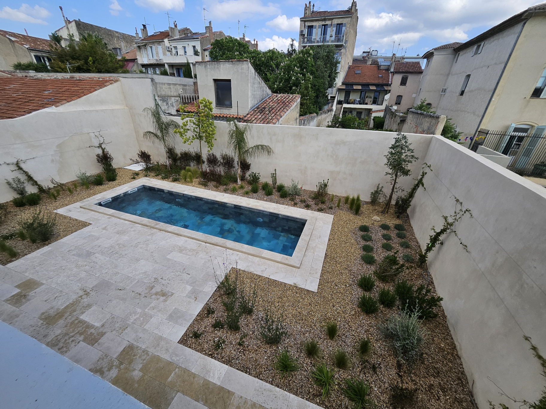 Création de jardin avec piscine